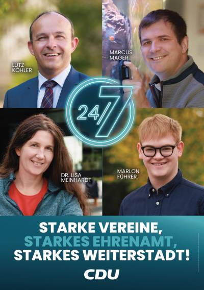 F�r Weiterstadt: Starke Vereine, Starkes Ehrenamt, Starkes Weiterstadt!